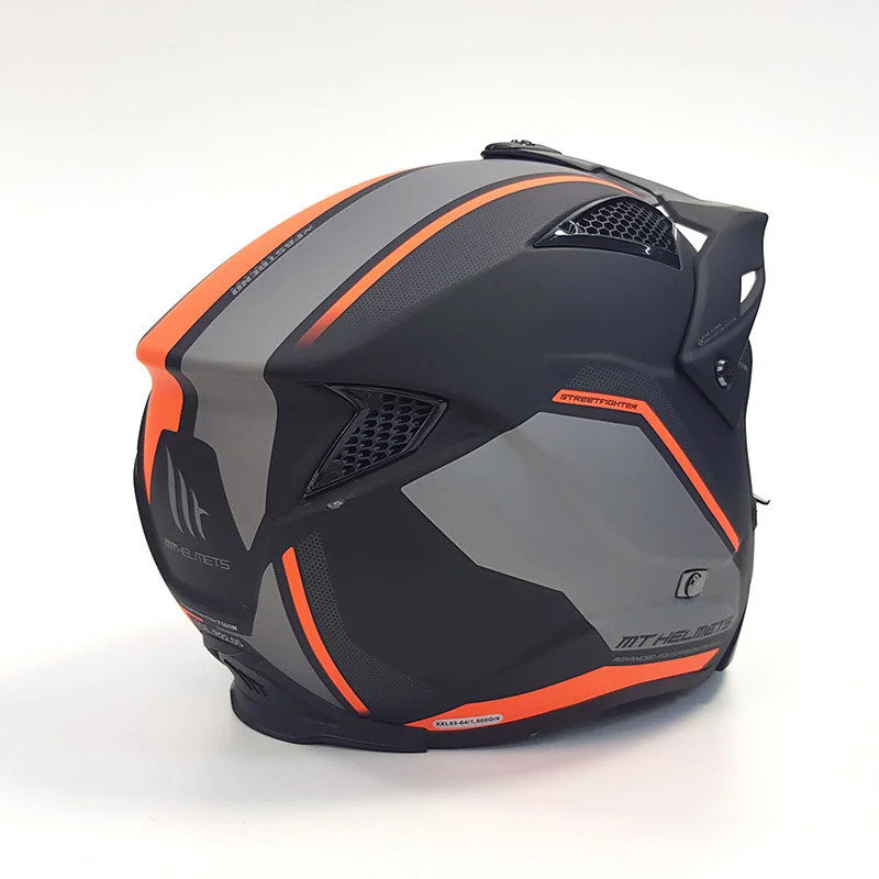 Мотошлем MT Helmets Streetfighter SV Twin Black/Orange