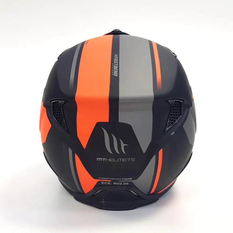 Мотошлем MT Helmets Streetfighter SV Twin Black/Orange