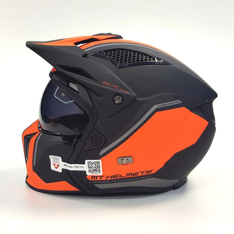 Мотошлем MT Helmets Streetfighter SV Twin Black/Orange