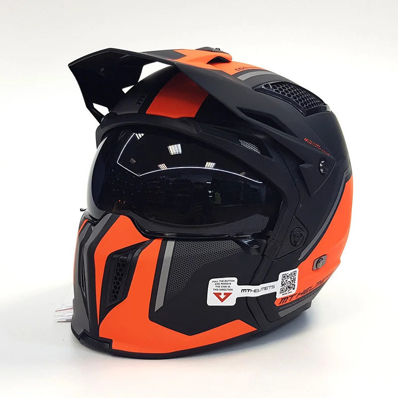 Мотошлем MT Helmets Streetfighter SV Twin Black/Orange