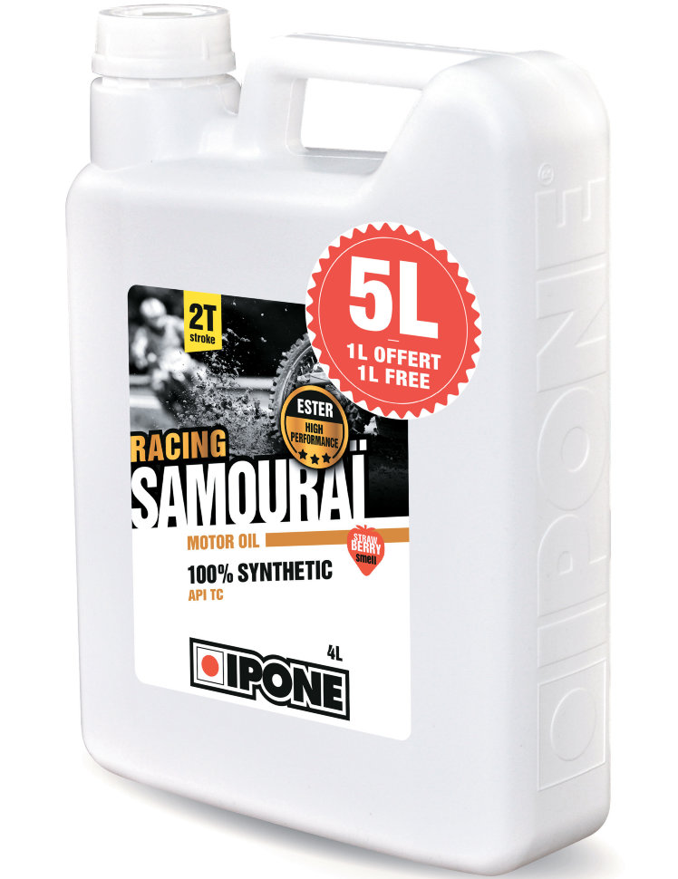 Моторное масло Ipone Samourai Racing 5л (с ароматом клубники)