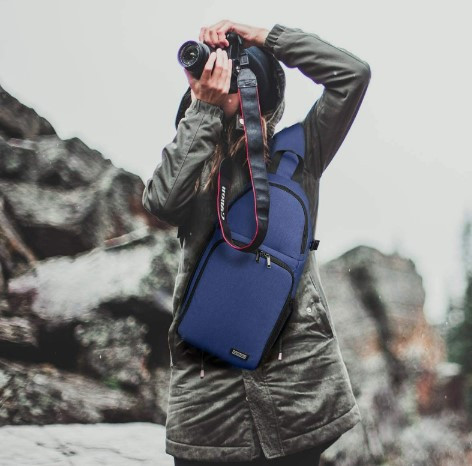 Рюкзак-слинг для фотоаппарата Caden D15L Blue (58523)
