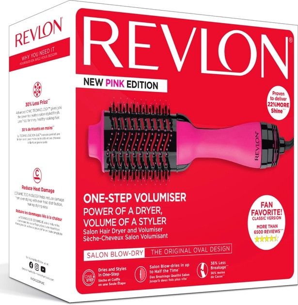 Фен-гребінець Revlon Perfect heat One-Step овальна (RVDR5222PE1)