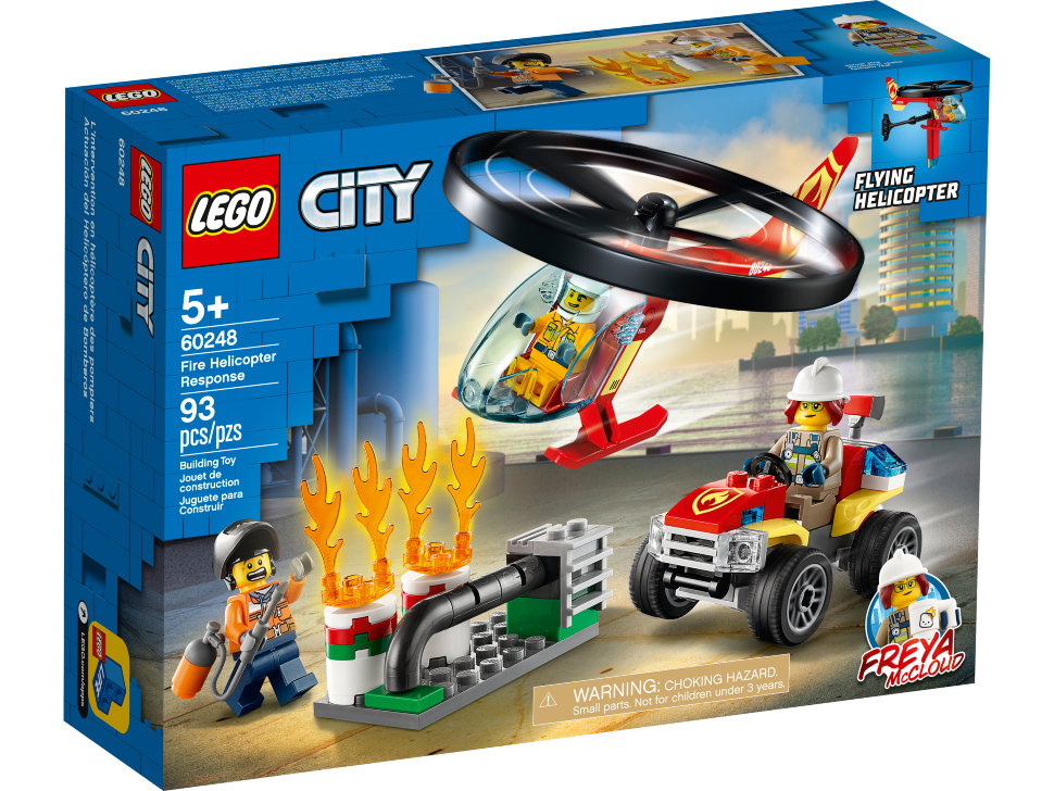 Конструктор Lego City: пожарный спасательный вертолёт (60248)