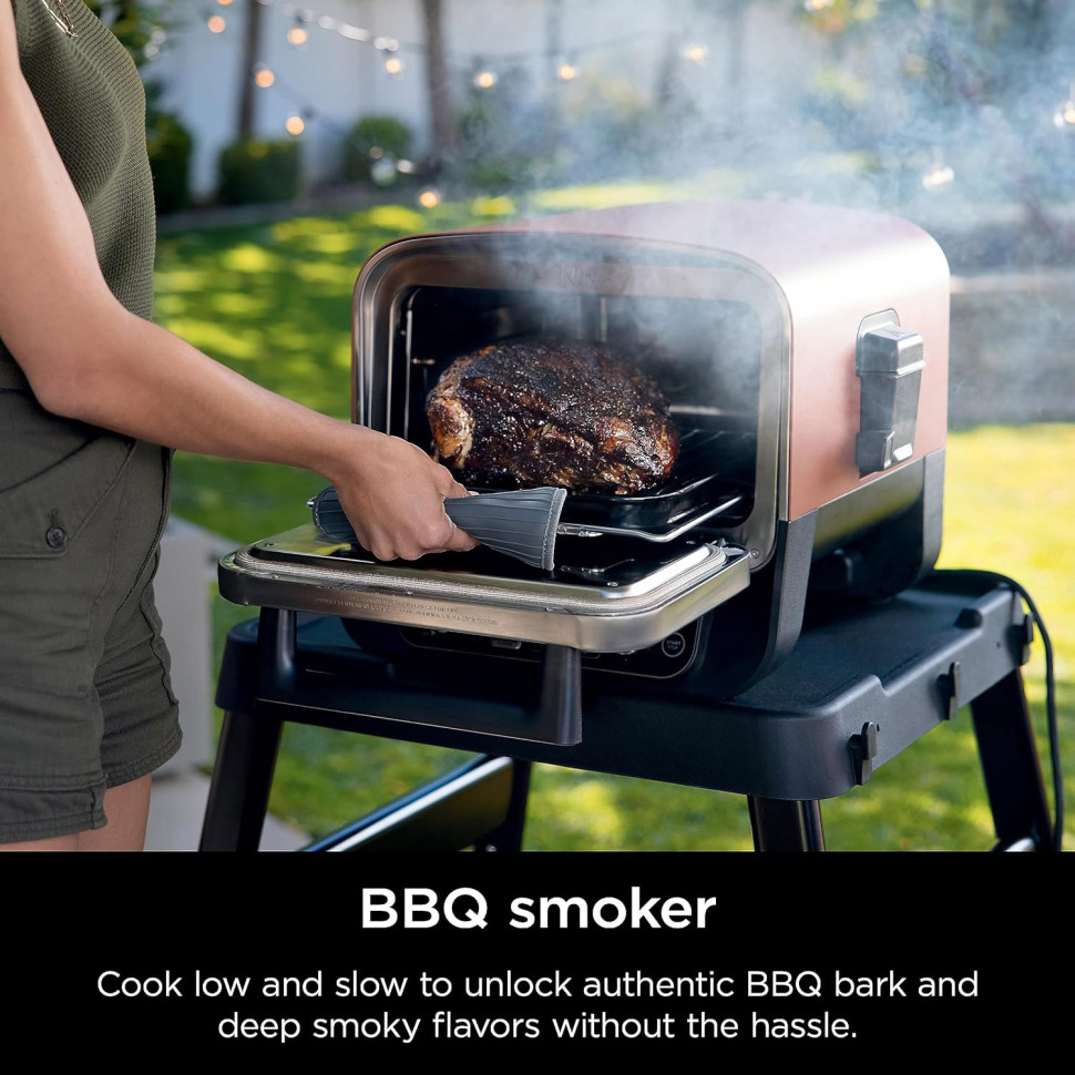 Электродуховка-барбекю и коптильня Ninja Woodfire 8-in-1 (OO101EU)