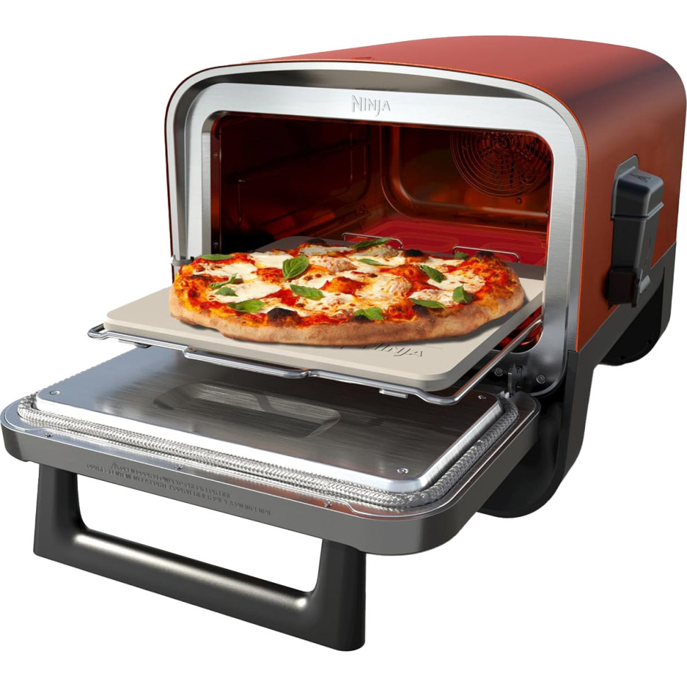 Электродуховка-барбекю и коптильня Ninja Woodfire 8-in-1 (OO101EU)