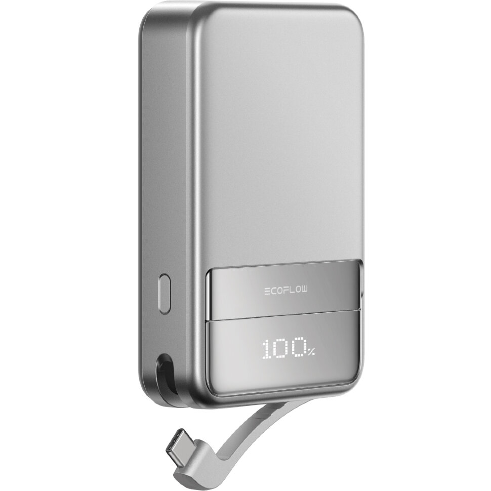 Павербанк EcoFLow RAPID 10000 Silver с MagSafe (10000 мА·ч) (EF-RAPID10000-EU)