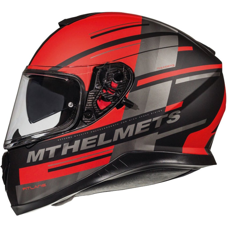Мотошлем MT Helmets Thunder 3 SV Pitlane Matt Red