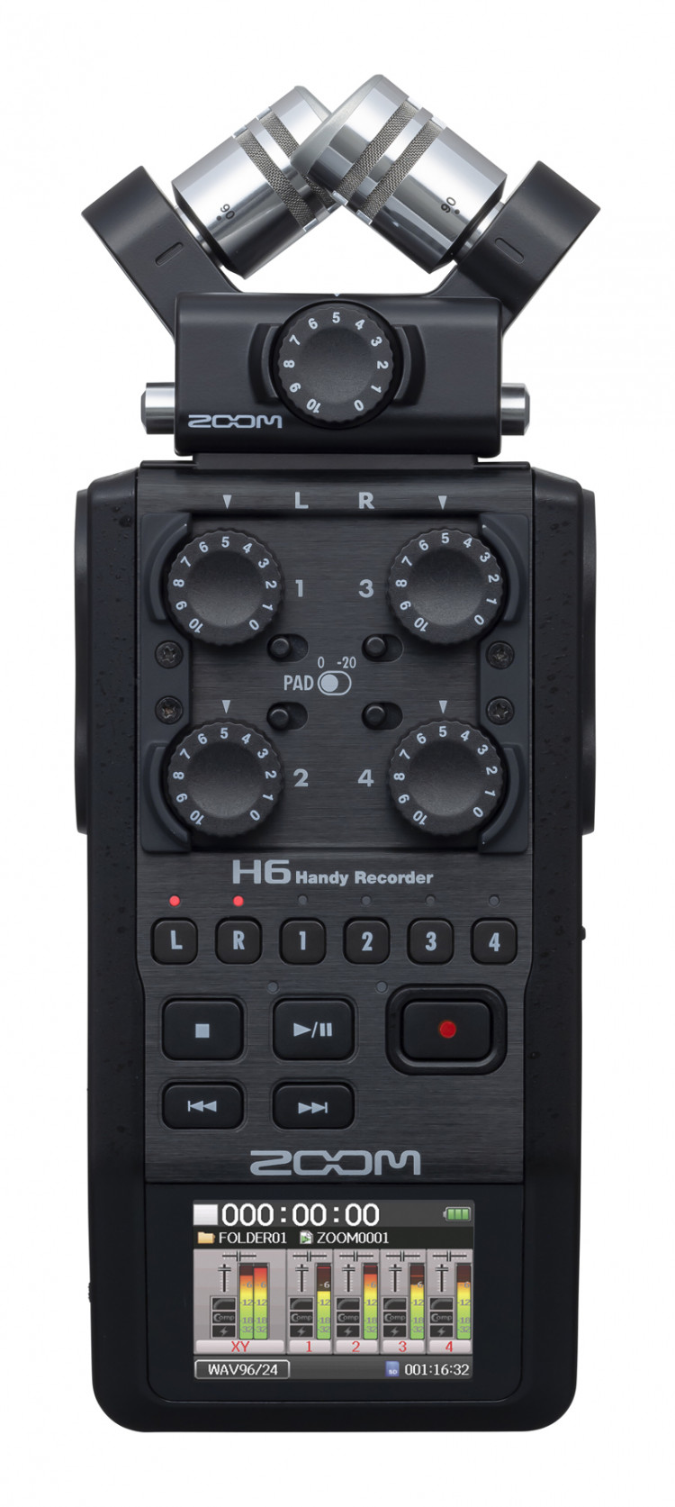 Рекордер Zoom H6 Black - купить в Украине | Moto Stuff