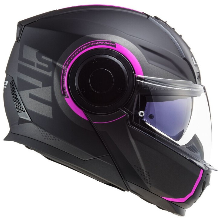 Мотошлем LS2 FF902 Scope Arch Matt Titanium Pink