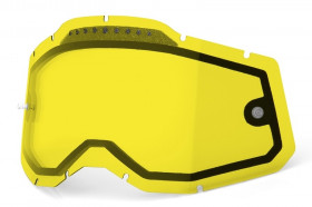 Сменная линза к очкам Ride 100% RC2/AC2/ST2 Dual Vented Replacement Lens Anti-Fog Dual Lens Yellow (51008-608-01)