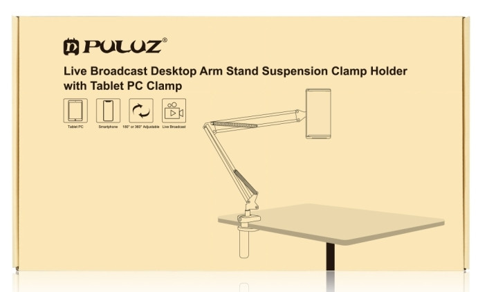 Тримач планшета зі струбциною Puluz PU535B
