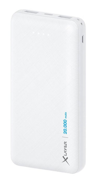 Универсальная мобильная батарея XLayer Micro 20000 mAh USB-C 2 x USB-A White (PB930500)