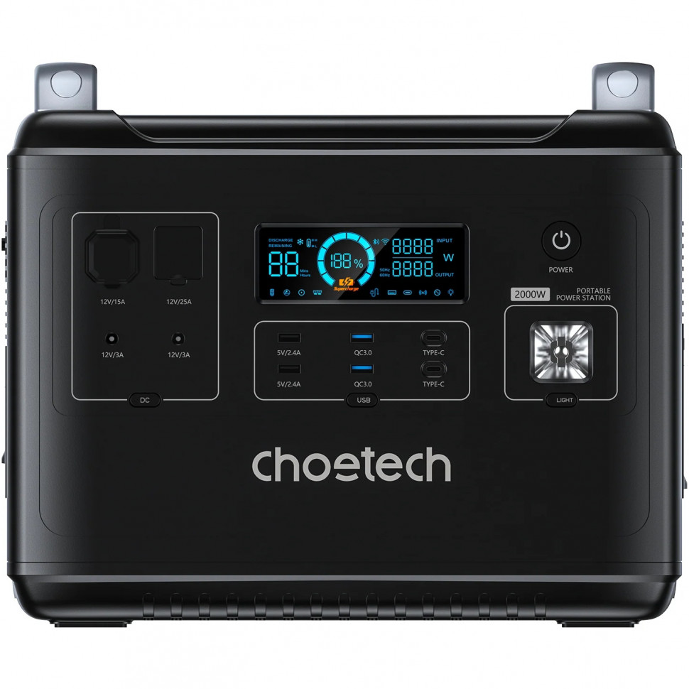 Зарядна станція Choetech BS006 2000W (1997 Вт·год / 2000 Вт)