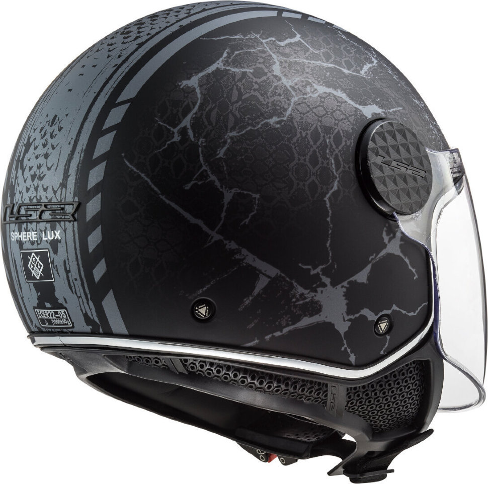 Мотошлем LS2 OF558 Sphere Lux Snake Black Matt Titanium