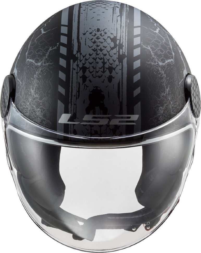 Мотошлем LS2 OF558 Sphere Lux Snake Black Matt Titanium