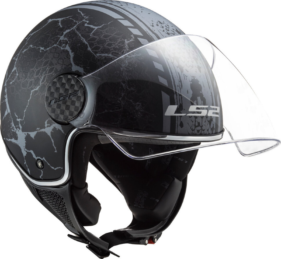 Мотошлем LS2 OF558 Sphere Lux Snake Black Matt Titanium