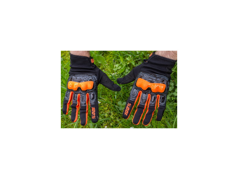 Мотоперчатки Ride 100% Derestricted Glove Black/Orange