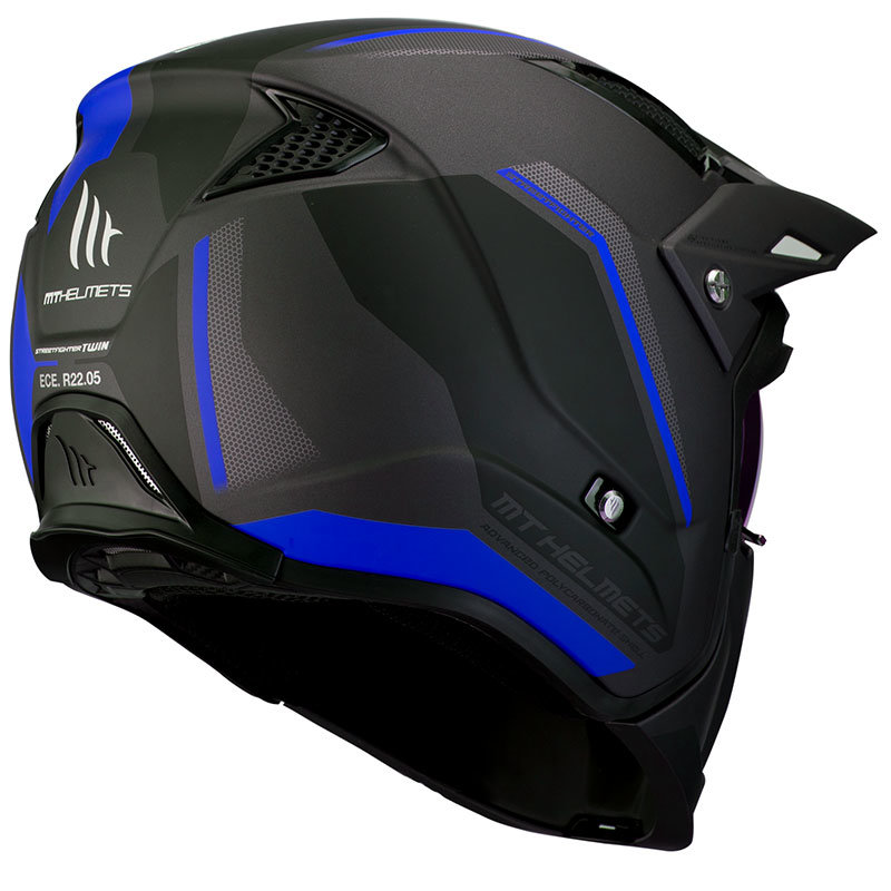 Мотошлем MT Helmets Streetfighter SV Twin Black/Blue