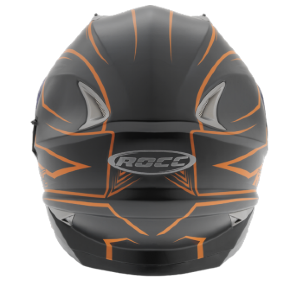 Мотошлем Rocc 484 Matt Schwarz/Orange