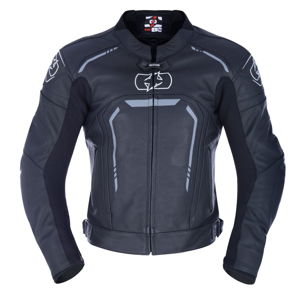 Мотокуртка мужская Oxford Strada MS Leather Sports Jacket Black