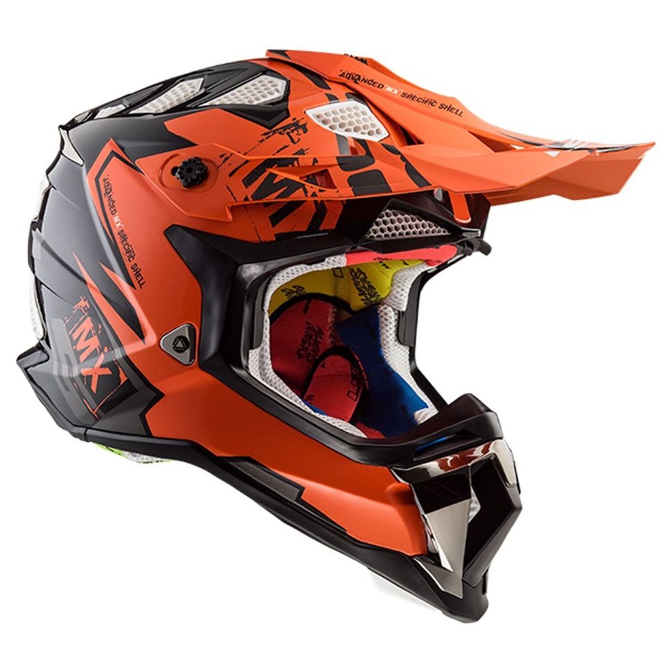 Мотошлем LS2 MX470 Subverter Emperor Black Orange