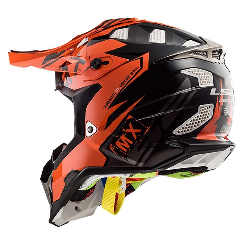 Мотошлем LS2 MX470 Subverter Emperor Black Orange