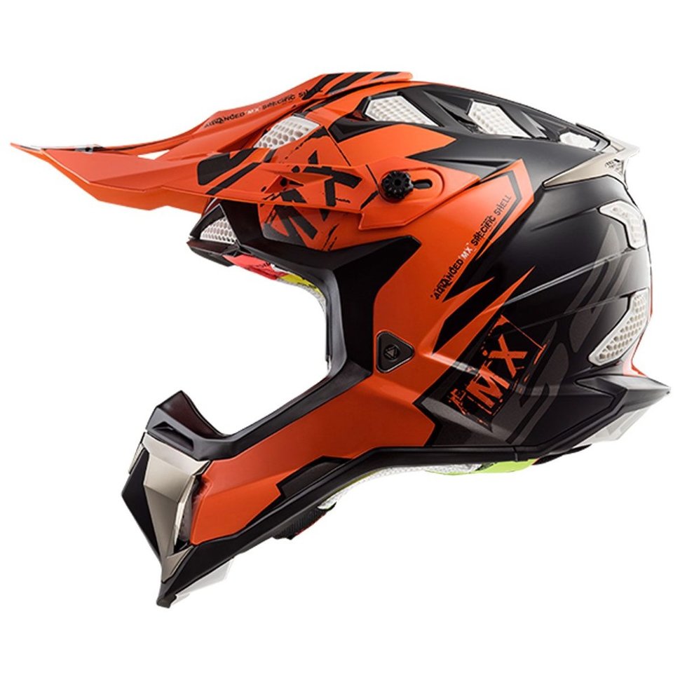 Мотошлем LS2 MX470 Subverter Emperor Black Orange