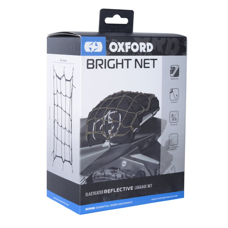 Багажна сітка Oxford Bright Net Black /Reflective (OX658)