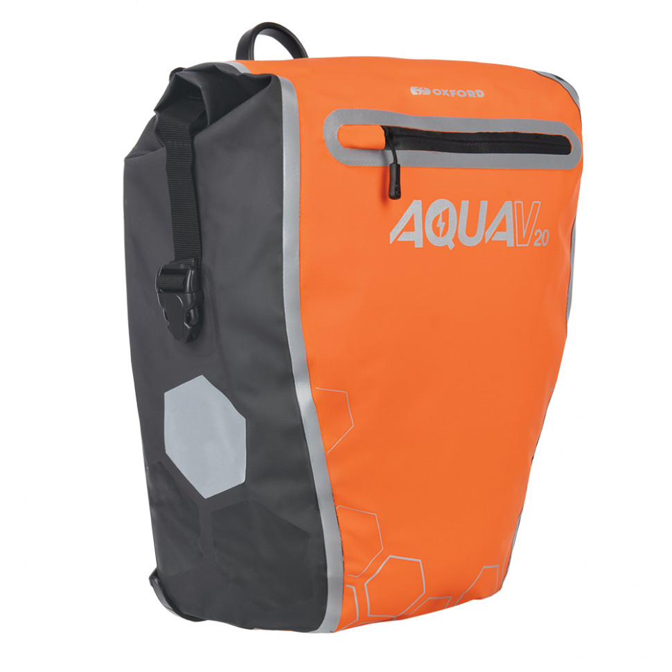 Моторюкзак Oxford Aqua V 20 Single QR Pannier Bag Orange/Black (OL943)