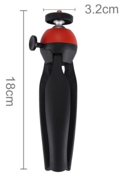 Штатив для смартфона AccPro TM-01R-SM Black/Red (56474)