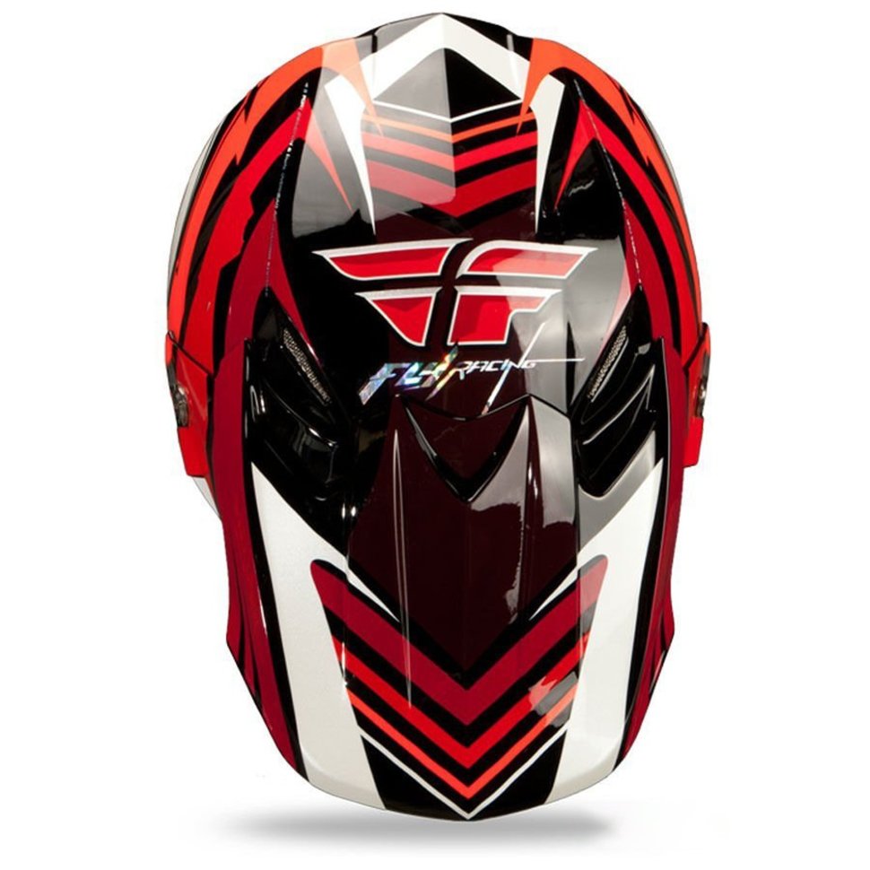 Мотошлем Fly Formula Stryper Red /White
