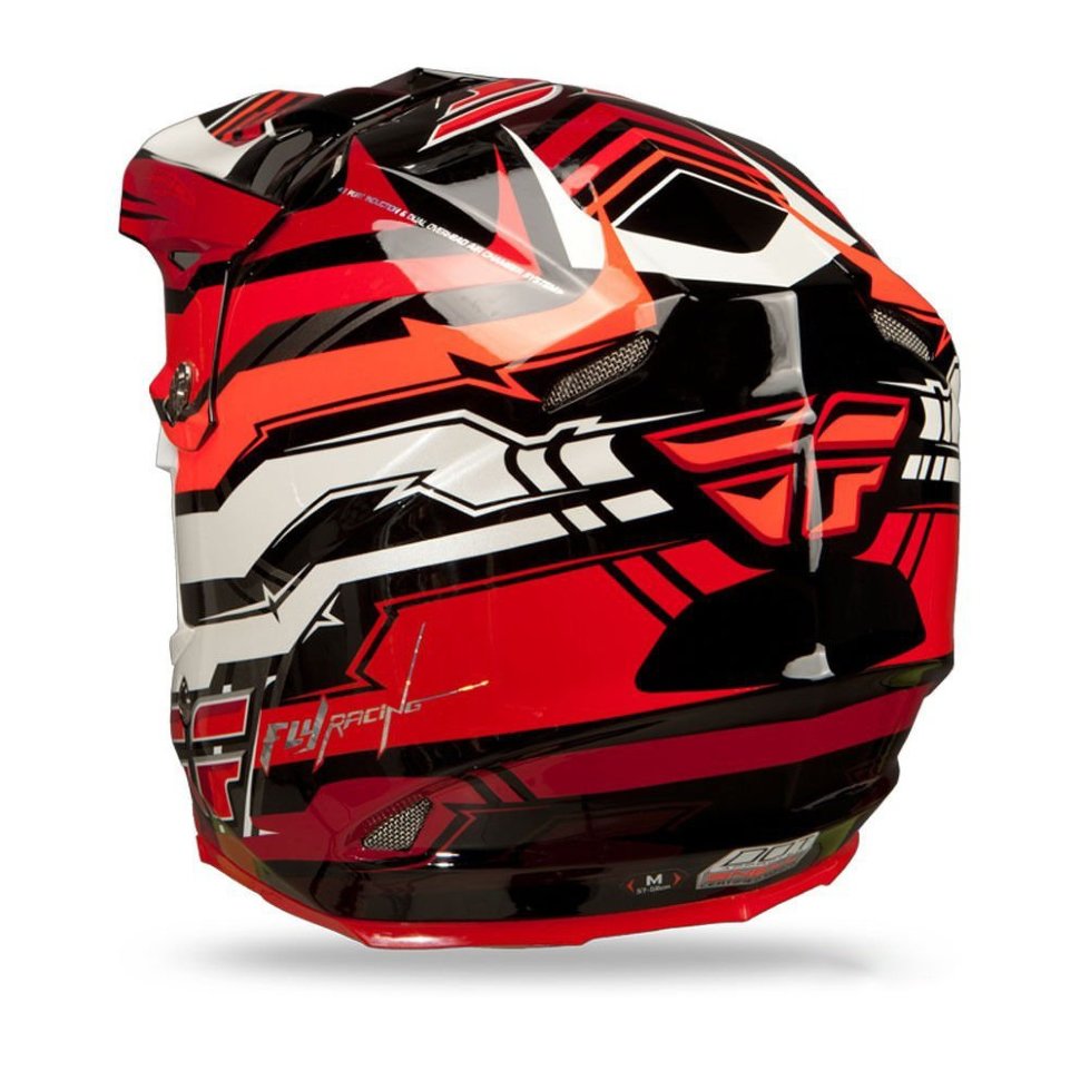 Мотошлем Fly Formula Stryper Red /White