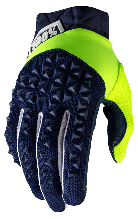 Мотоперчатки Ride 100% Airmatic Glove Navy/Fluo Yellow 