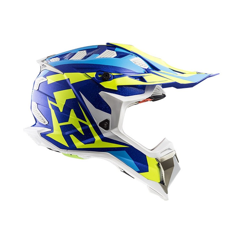 Мотошлем LS2 MX470 Subverter Nimble White/Blue/Yellow
