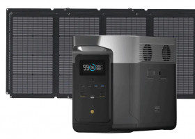 Комплект EcoFlow DELTA Max 1600 + 2х220W Solar Panel (BundleDM1600+2SP220W) (1612 Вт·ч / 2400 Вт)