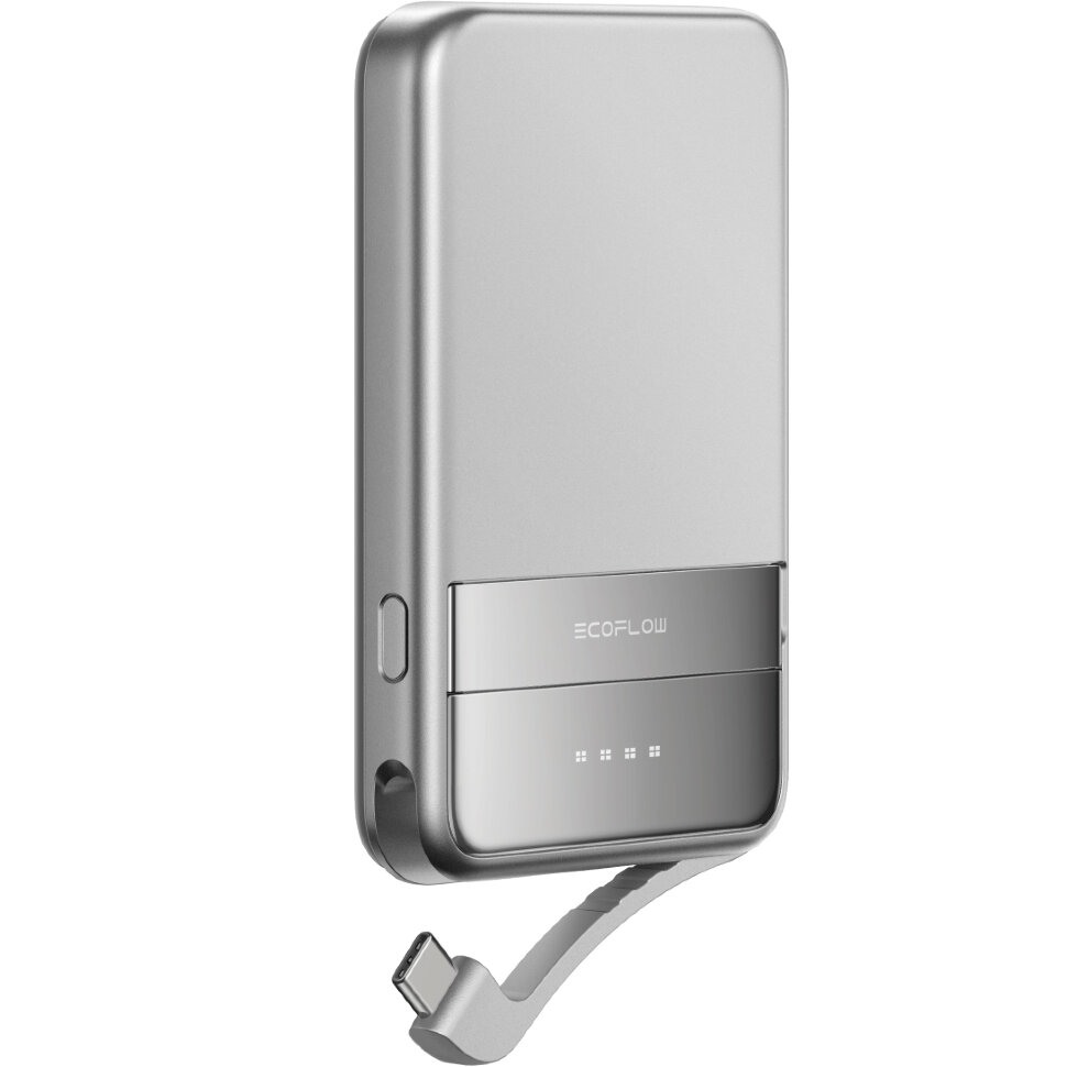 Павербанк EcoFLow RAPID 5000 Silver с MagSafe (5000 мА·ч) (EF-RAPID5000-B-EU)