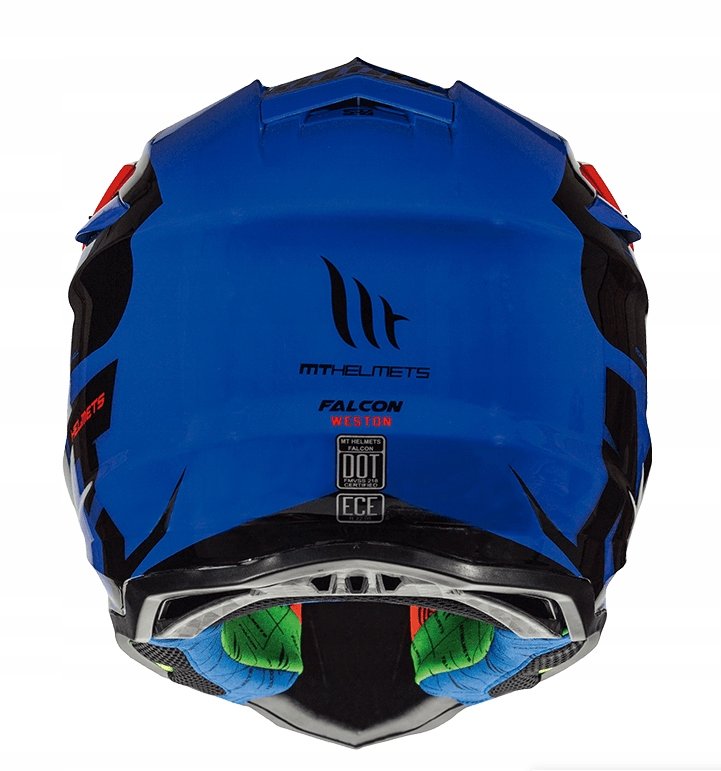 Мотошлем MT Helmets Falcon Weston Blue/Red/Black