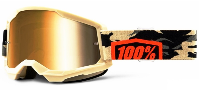 Мото очки 100% Strata Goggle II Kombat True Gold Lens (50421-253-10)