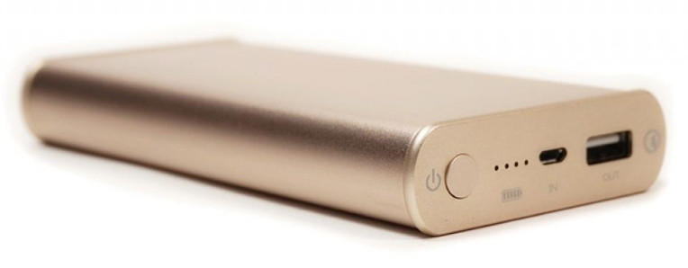 Універсальна мобільна батарея PowerPlant Q1S 10200mAh Quick-Charge 2.0 Gold (DV00PB0005G)