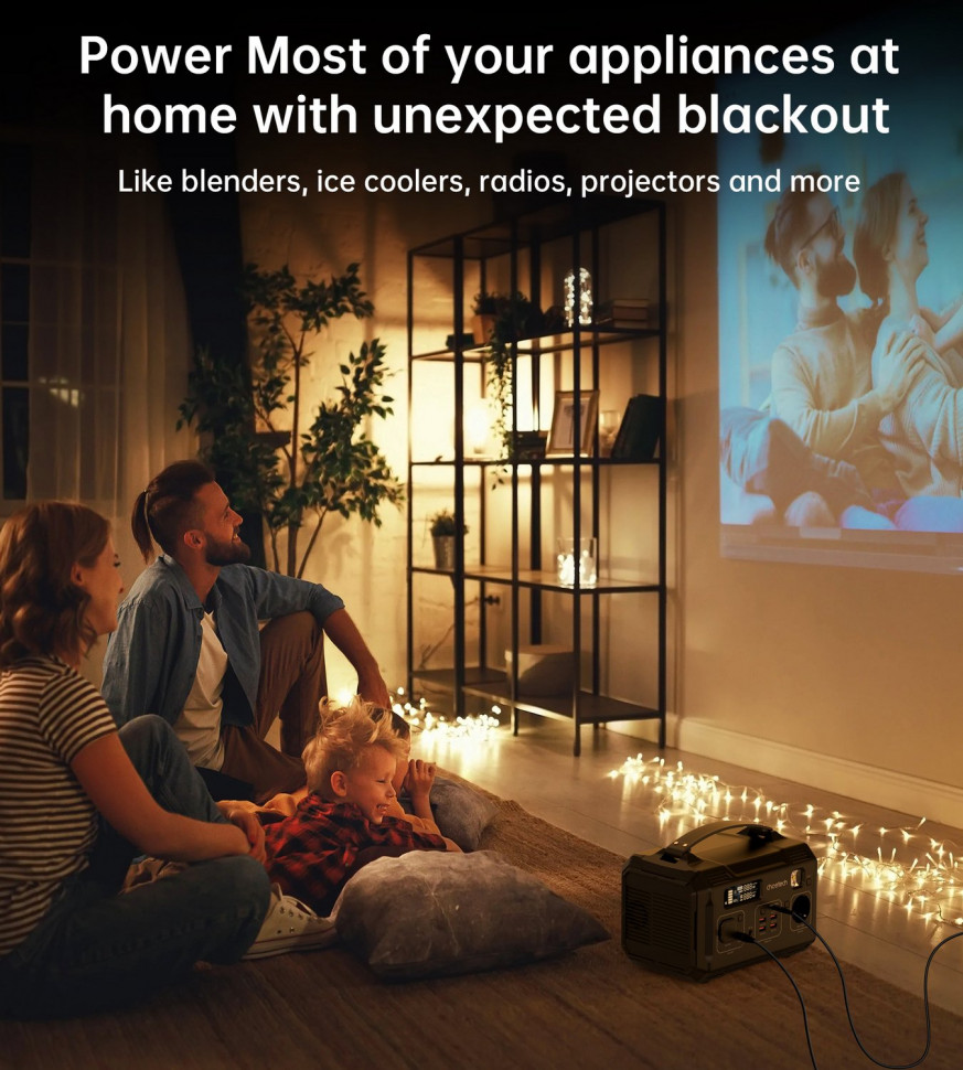 Зарядна станція Choetech BS002-V2 300W (276 Вт·год / 300 Вт)