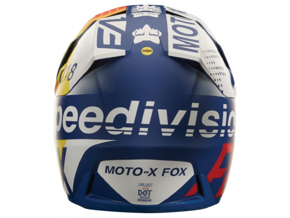 Мотошлем Fox V3 Draftr Helmet Blue