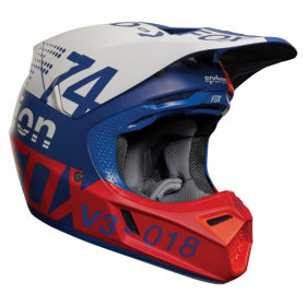 Мотошлем Fox V3 Draftr Helmet Blue