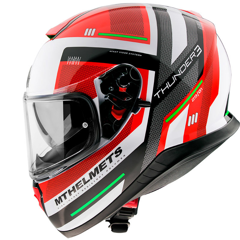 Мотошлем MT Helmets Thunder 3 SV Carry Red/White/Black
