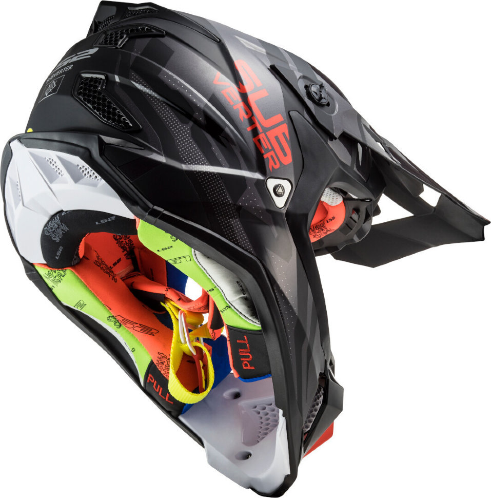 Мотошлем LS2 MX470 Subverter Troop Matt Black/Red