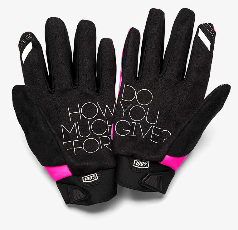 Мотоперчатки Ride 100% Brisker Women’s Cold Weather Pink