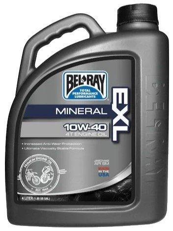 Моторное масло Bel-Ray EXL Mineral 4T Engine Oil 10W-40 4л