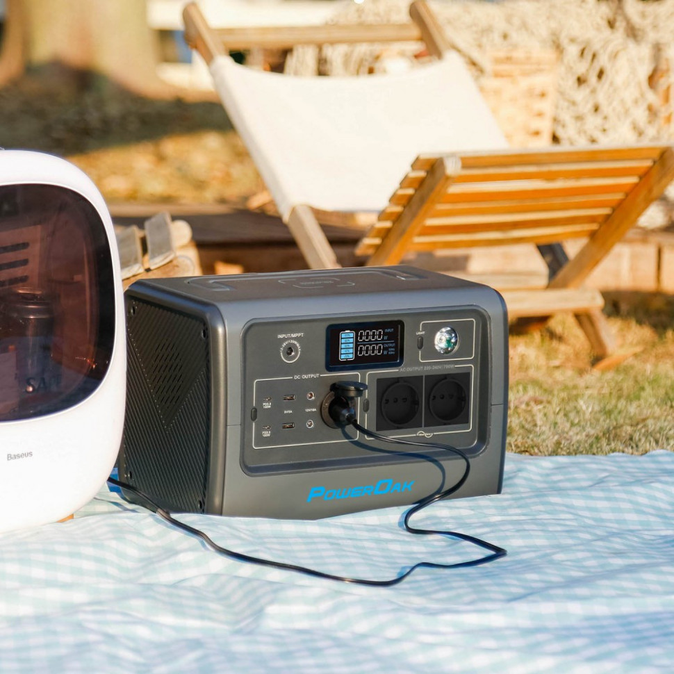 Портативная станция BLUETTI PowerOak EB70 (716 Вт·ч / 1000 Вт)