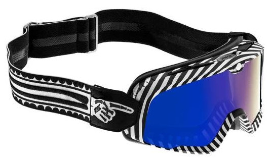 Мото очки 100% Barstow Goggle Death Spray Mirror Lens Blue (50002-250-01)
