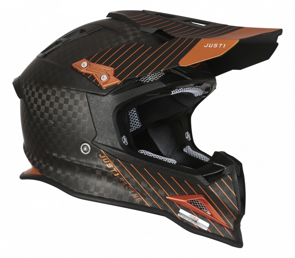 Мотошолом Just1 J12 Pro 10th Bronze White/Black Carbon